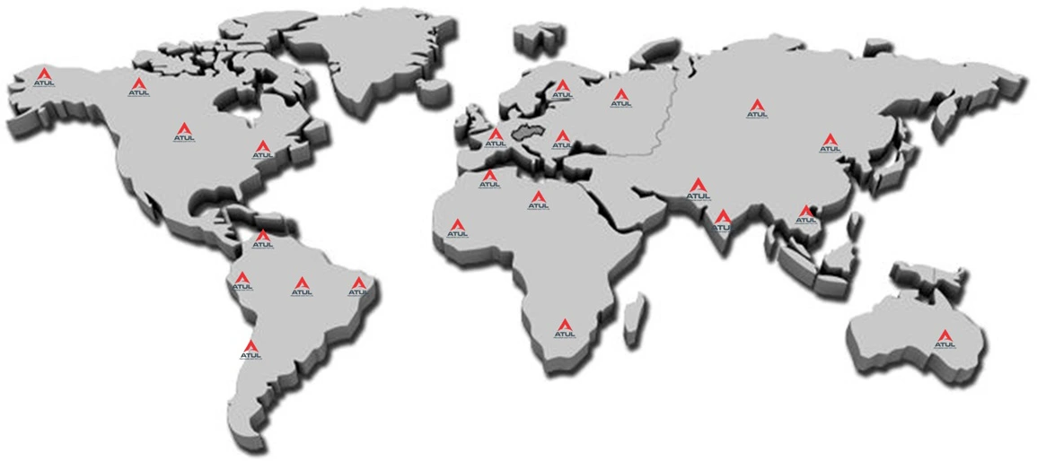 Atul Precision Cast Global Export Network Map